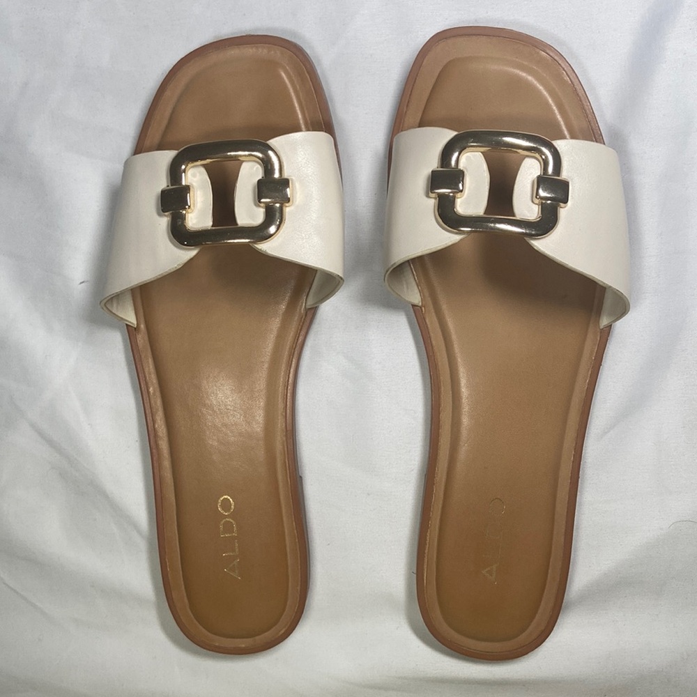 Aldo Cream Sandals